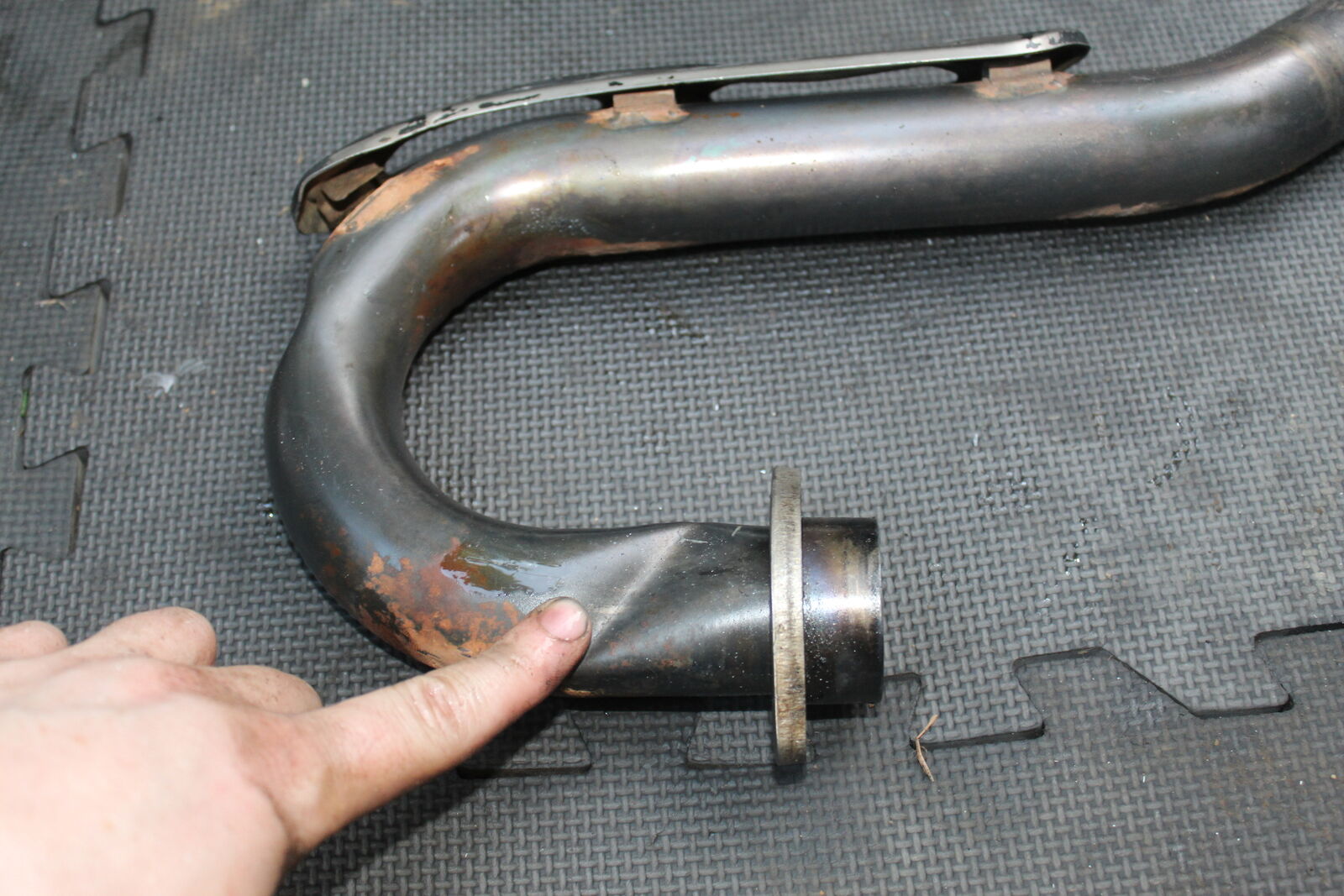 03-05 YAMAHA YZ450F EXHAUST PIPE CHAMBER HEADER