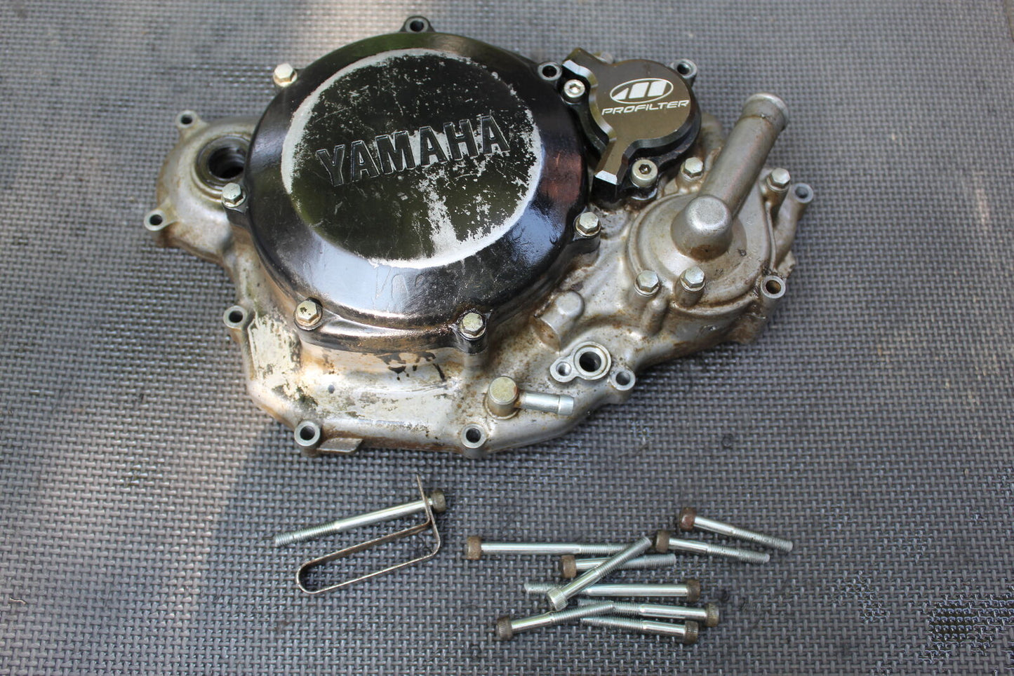 06-09 YAMAHA YZ250F ENGINE MOTOR INNER OUTER CLUTCH COVER